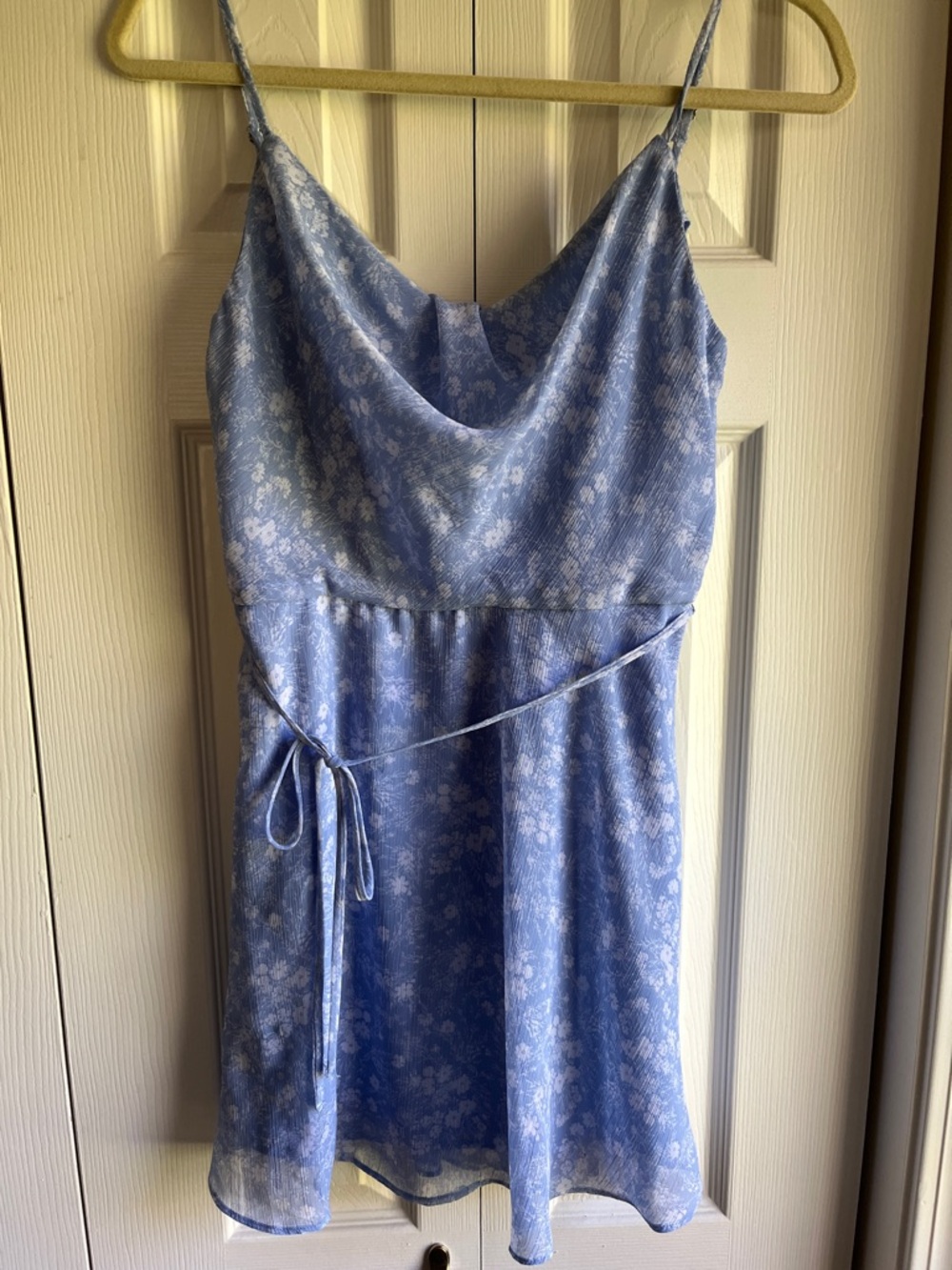 Willow Sky Blue Floral Dress NWT small